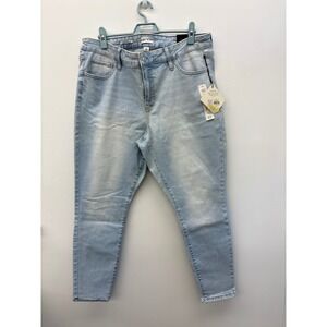 Aya & Viv Womens Size‎ 18 Mid Rise Skinny Jeans Light Wash Denim Stretch